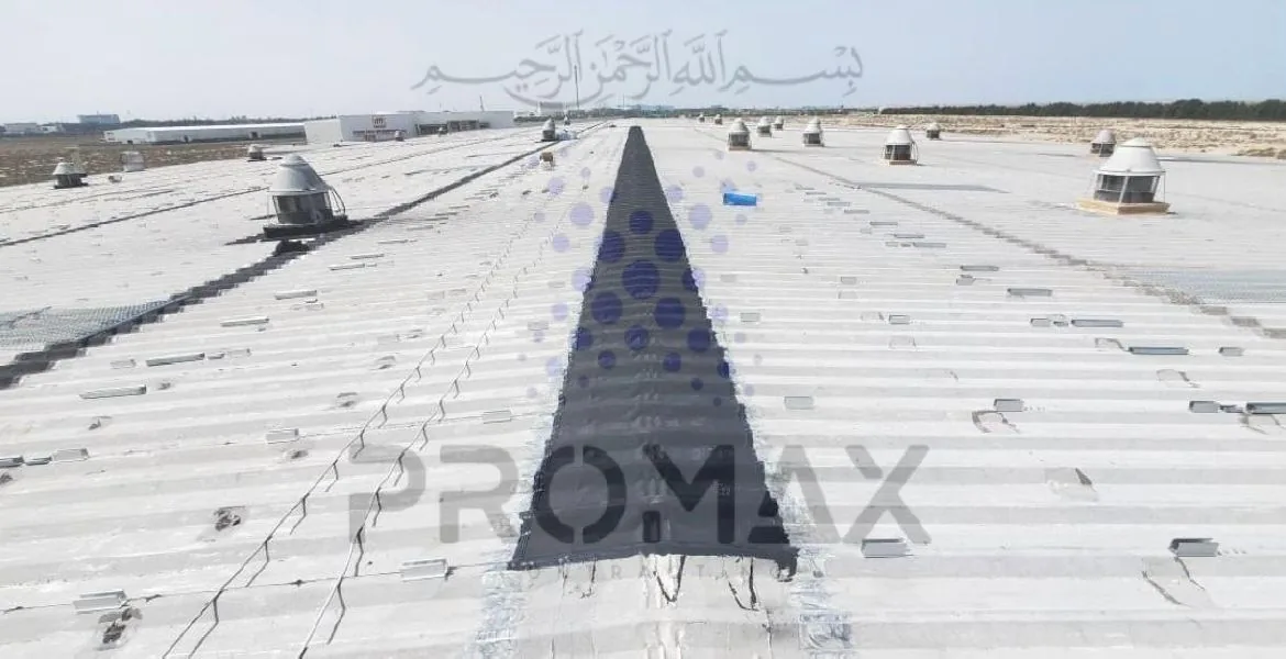 Siraj - metal roof waterproofing project by Promax in Dubai, UAE